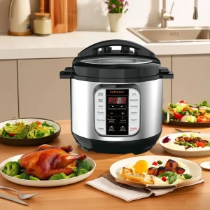 6-Quart Whisper Quiet 12-in-1 Electric Pressure Cooker