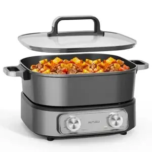 6-Quart Electric Skillet with Nonstick Ceramic Coating