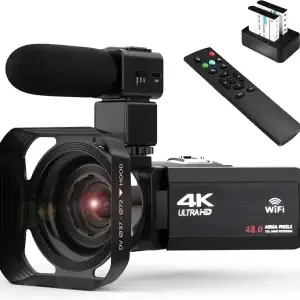 4k Video Camera Camcorder with 18X Digital Zoom