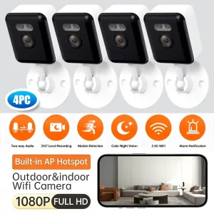 4PC Smart 1080p Wi-Fi Smart Home Security Camera