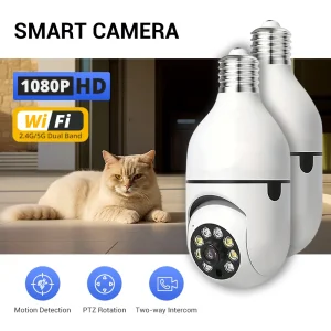 Wireless Light Socket Security Camera 360