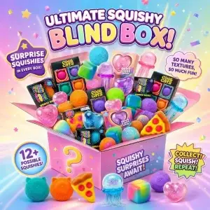 100+ Pieces Assorted Squishy Figures